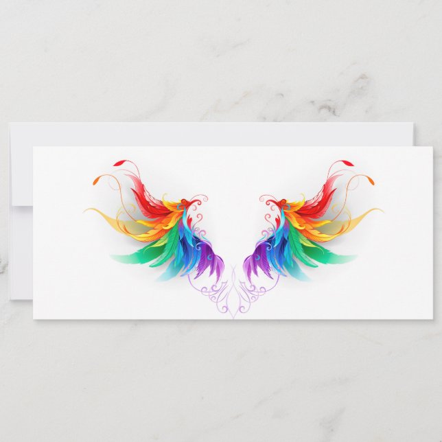 Fluffy Rainbow Wings (Front)