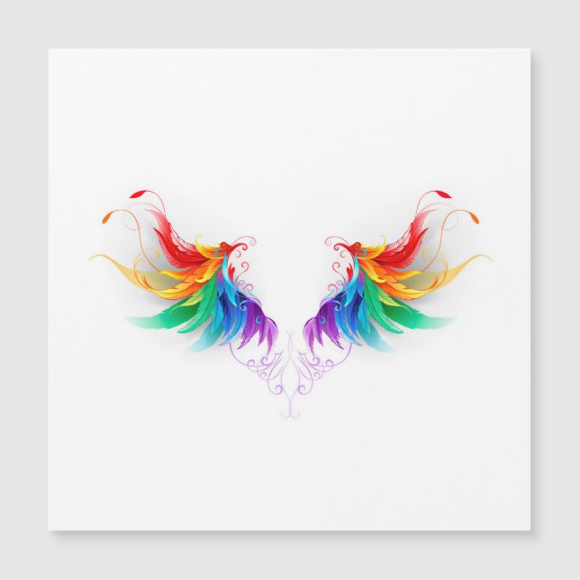 Fluffy Rainbow Wings (Front)