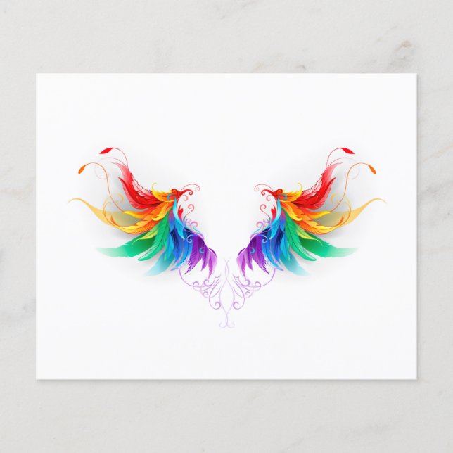 Fluffy Rainbow Wings (Front)