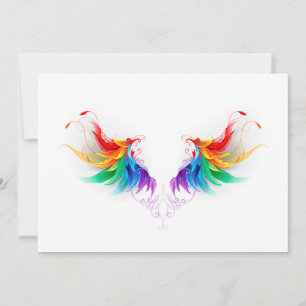 Fluffy Rainbow Wings Advice Card
