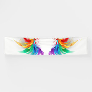 Fluffy Rainbow Wings Banner