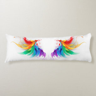 Fluffy Rainbow Wings Body Cushion