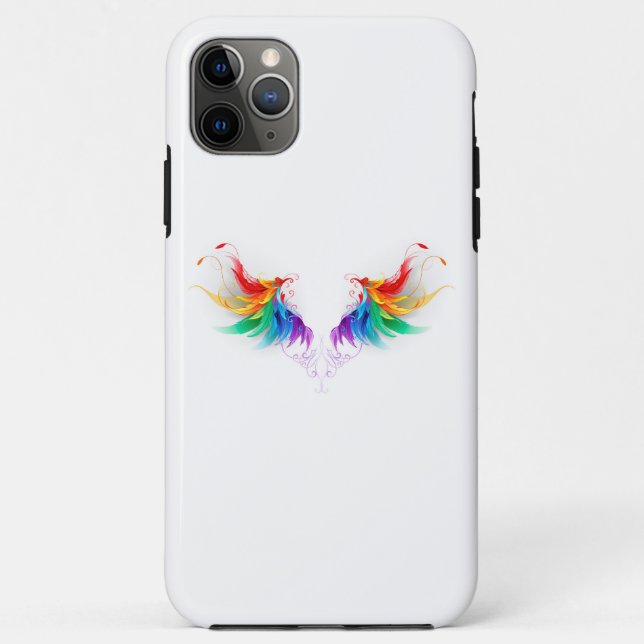 Fluffy Rainbow Wings Case-Mate iPhone Case (Back)