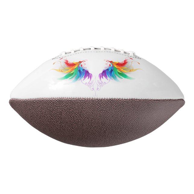 Fluffy Rainbow Wings Football (Rotated 270)
