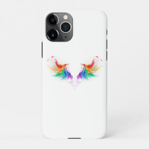 Fluffy Rainbow Wings iPhone 11Pro Case