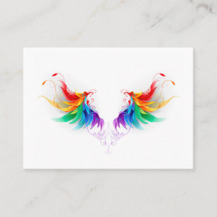 Fluffy Rainbow Wings Loyalty Card