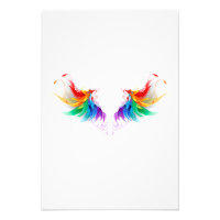 Fluffy Rainbow Wings