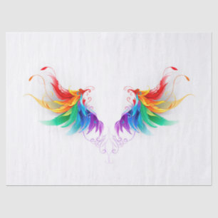 Fluffy Rainbow Wings Tissue Paper