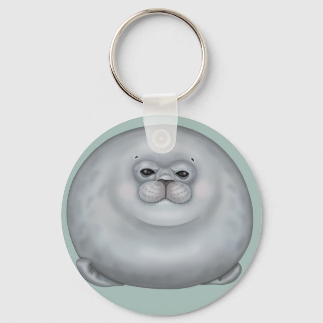 Fluffy Seal Key Ring (Front)