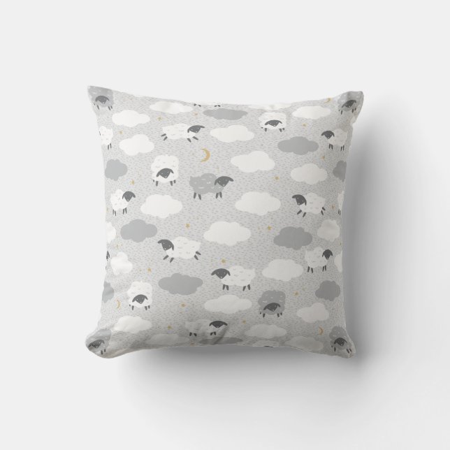 Fluffy Sheep Cushion (Front)