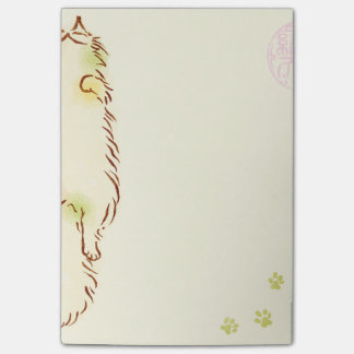 Fluffy Sleepy Cat Post-it Notes