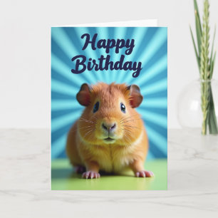 Fluffy Starburst Birthday Card