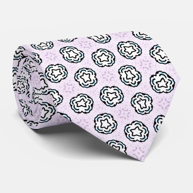 Fluffy Stars Tie (Rolled)