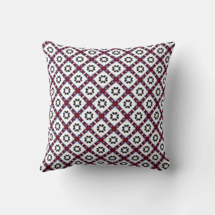 Fluffy Stripes Floral Cushion