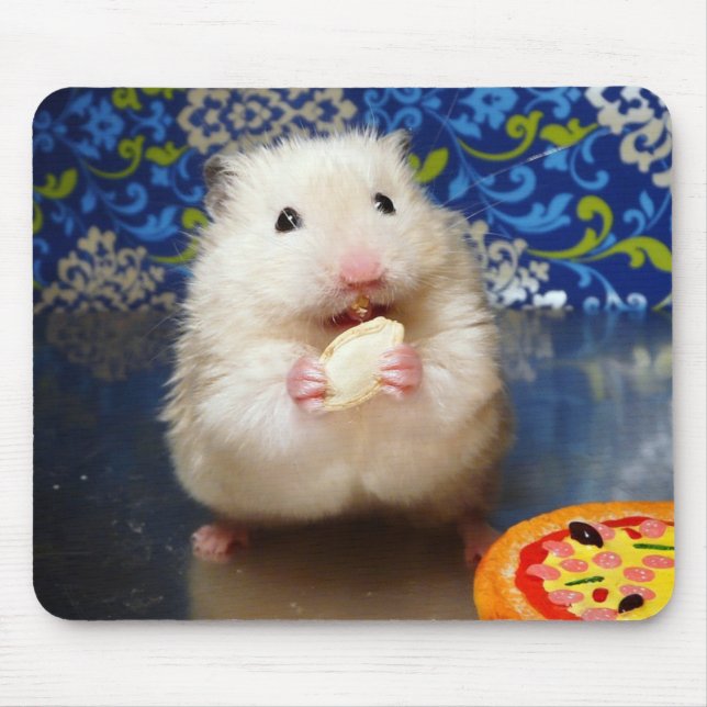 Fluffy Syrian Hamster Kokolinka Mouse Pad (Front)
