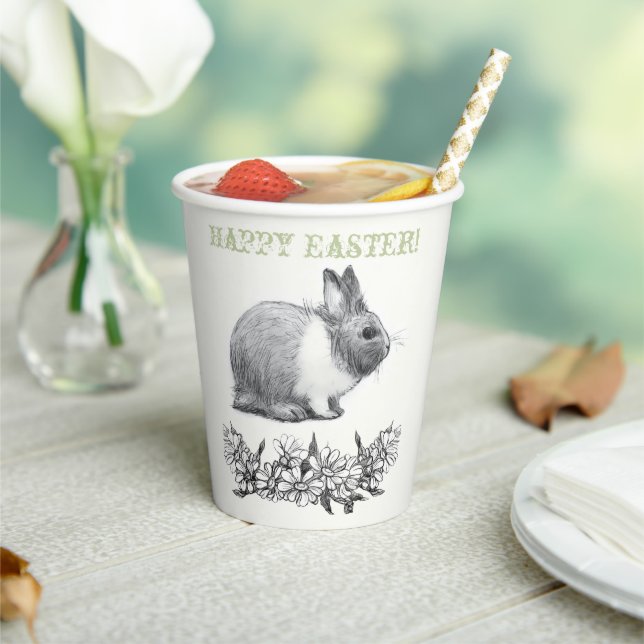 Fluffy the rabbit paper cups (Insitu)