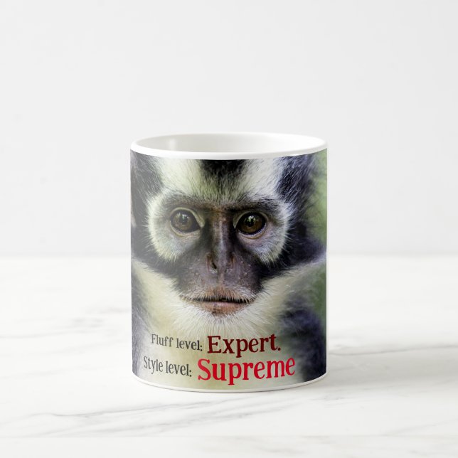 Fluffy Thomas Leaf monkey Coffee Mug (Center)