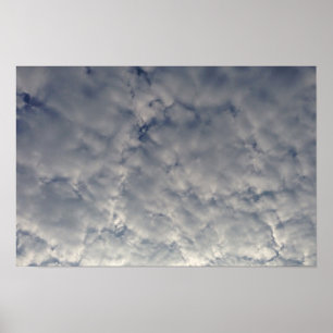 Fluffy White Clouds Poster