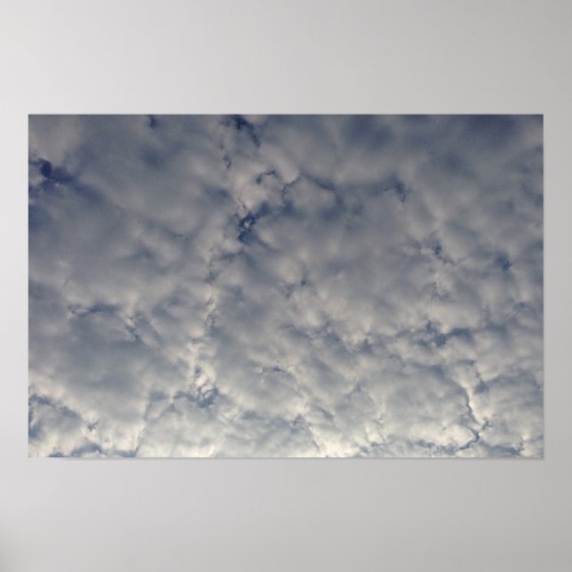 Fluffy White Clouds Poster (Front)