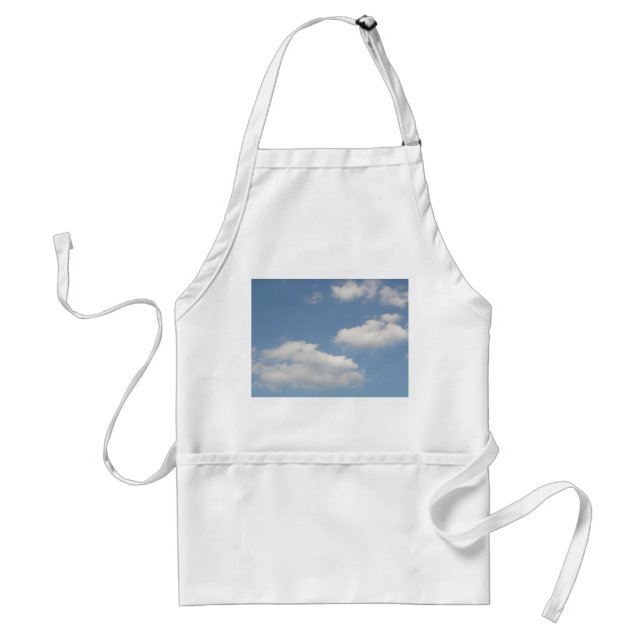 Fluffy White Cumulus Clouds Apron (Front)