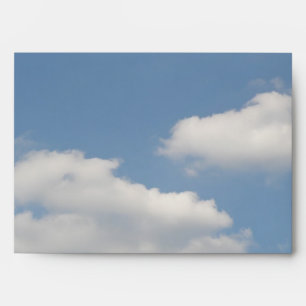 Fluffy White Cumulus Clouds Envelopes