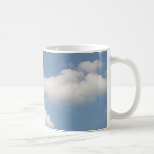 Fluffy White Cumulus Clouds Mug (Right)