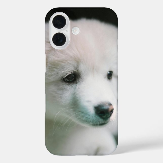 "Fluffy White Puppy Charm" Case-Mate iPhone Case (Back)