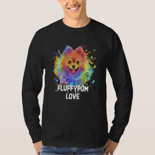 Fluffypom Love Pomeranian Humor Pom Pom Animal Pun T-Shirt