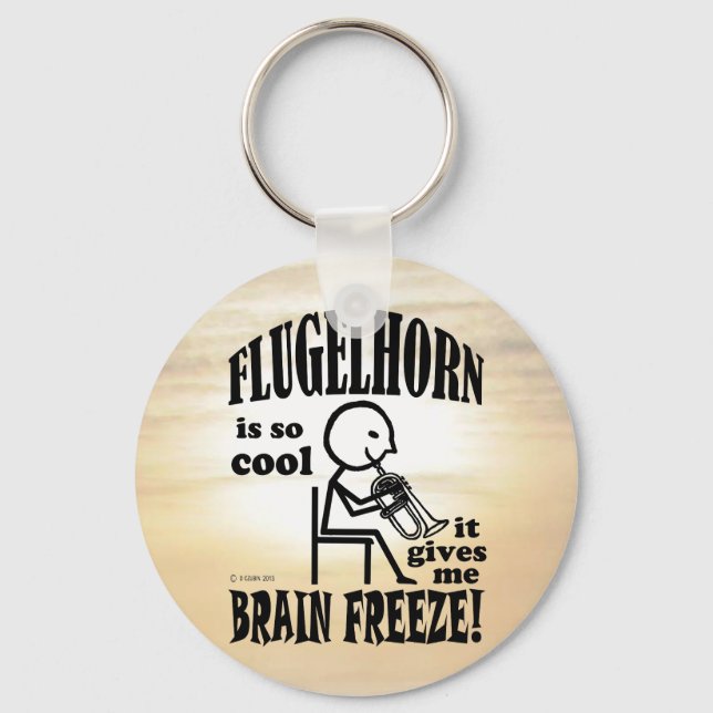 Flugelhorn, Brain Freeze Key Ring (Front)