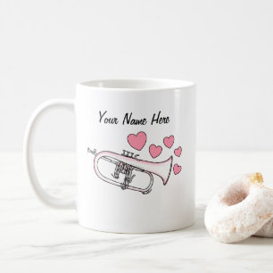 Flugelhorn Custom Wedding Mug Brass Musician