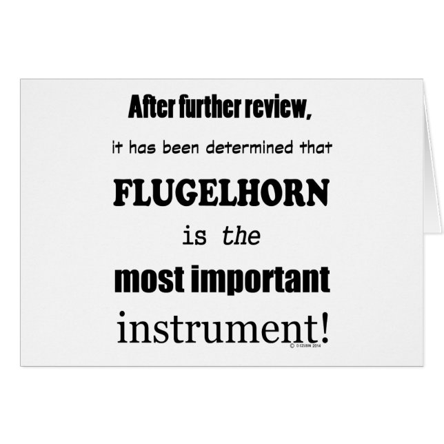 Flugelhorn  Most Important Instrument (Front Horizontal)