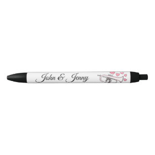 Flugelhorn Musician Custom Wedding Favour Gift Black Ink Pen