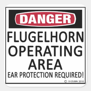Flugelhorn Operating Area Square Sticker