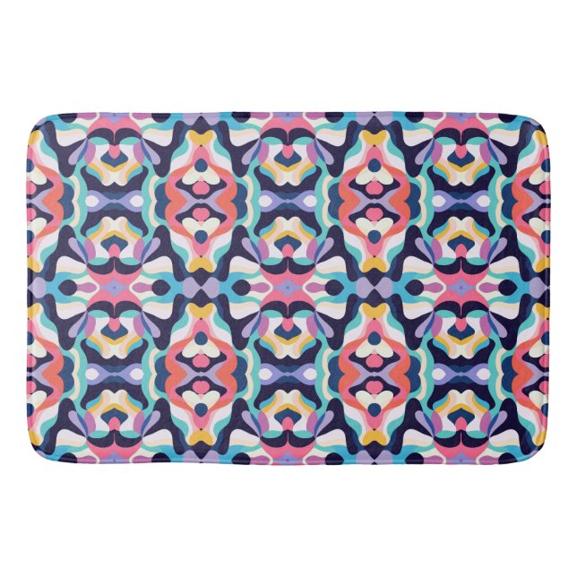 Fluid abstract 5 bath mat (Front)