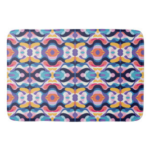 Fluid abstract 6 bath mat