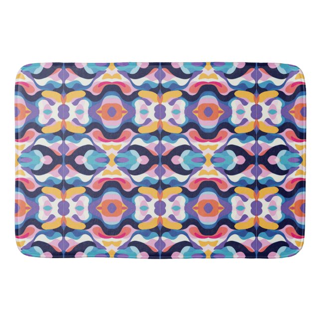 Fluid abstract 6 bath mat (Front)