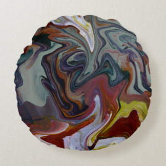 Fluid Abstract Art Pillow