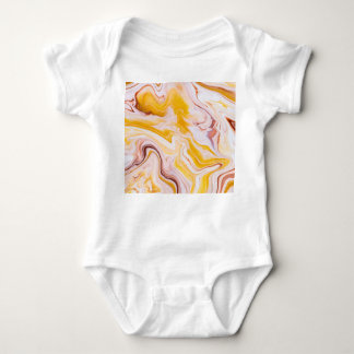 Fluid art: iridescent abstract texture. baby bodysuit