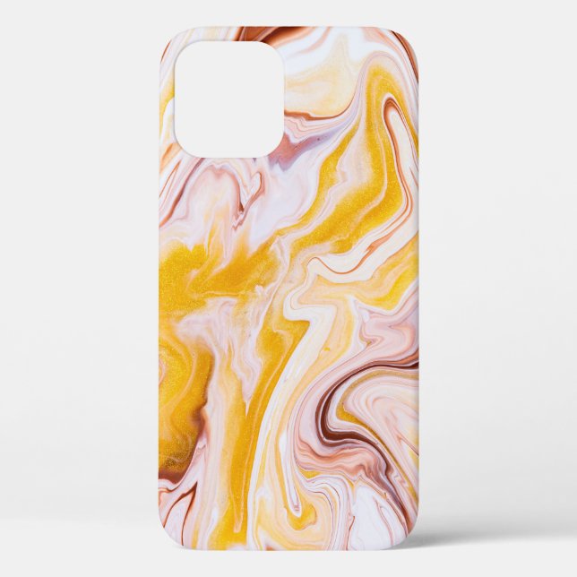Fluid art: iridescent abstract texture. Case-Mate iPhone case (Back)