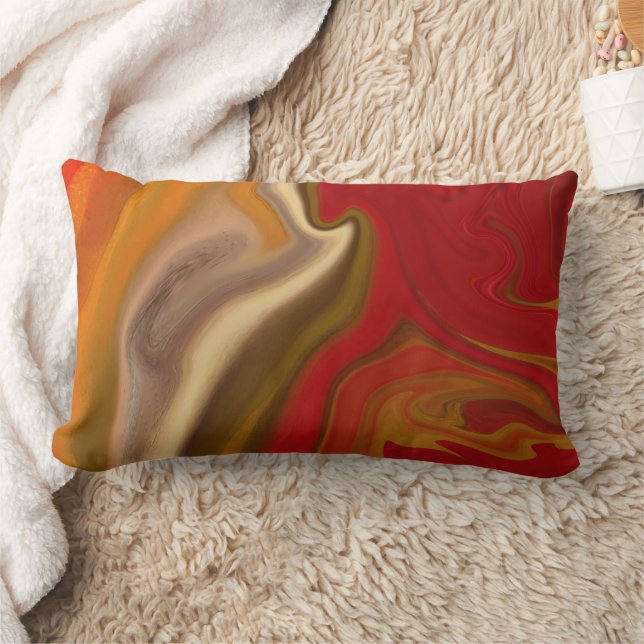 fluid art lumbar cushion (Blanket)