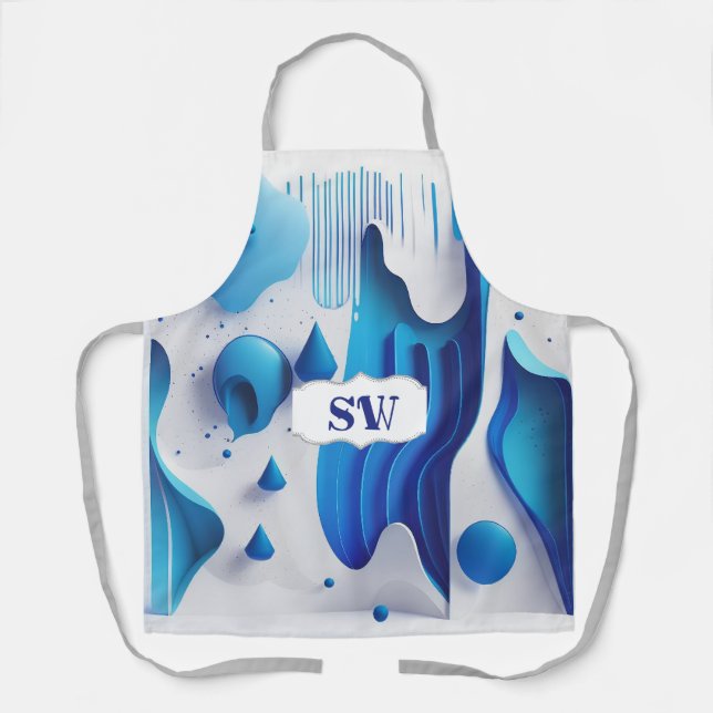 Fluid Artist All-Over Print Chef’s Apron (Front)