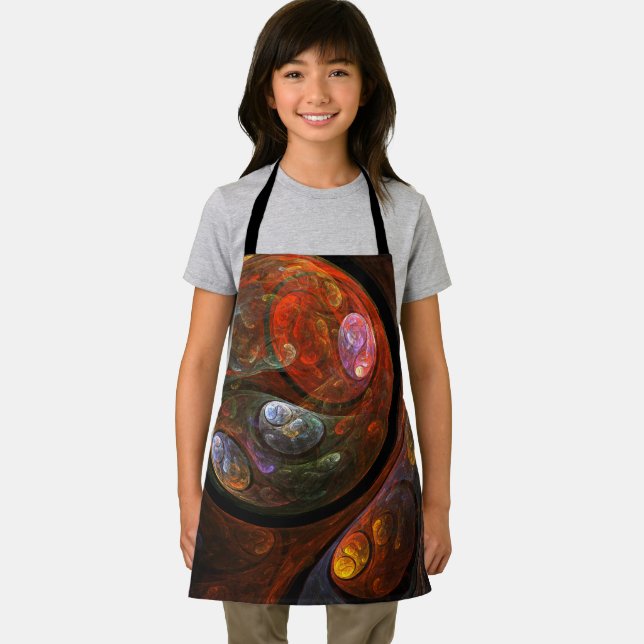 Fluid Connection Abstract Art Apron (Insitu)