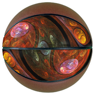 Fluid Connection Abstract Art Basketball