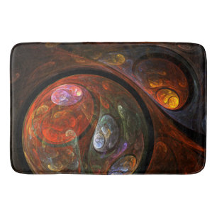 Fluid Connection Abstract Art Bath Mat