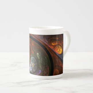 Fluid Connection Abstract Art Bone China Mug