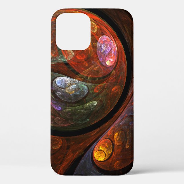 Fluid Connection Abstract Art Case-Mate iPhone Case (Back)