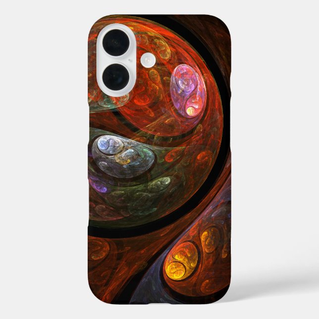 Fluid Connection Abstract Art Case-Mate iPhone Case (Back)
