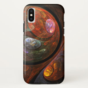 Fluid Connection Abstract Art iPhone X Case