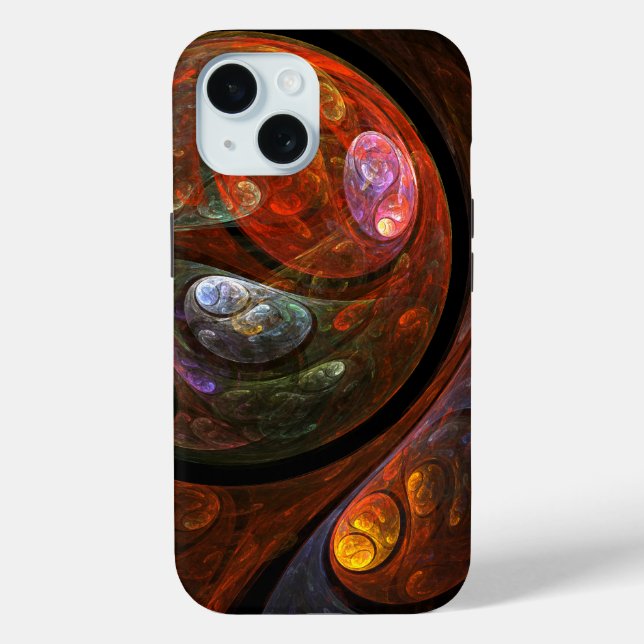 Fluid Connection Abstract Art Case-Mate iPhone Case (Back)