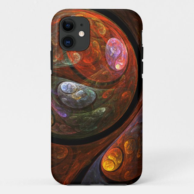 Fluid Connection Abstract Art Case-Mate iPhone Case (Back)